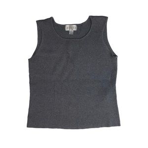90s Casual Corner Grey Sweater Tank Top